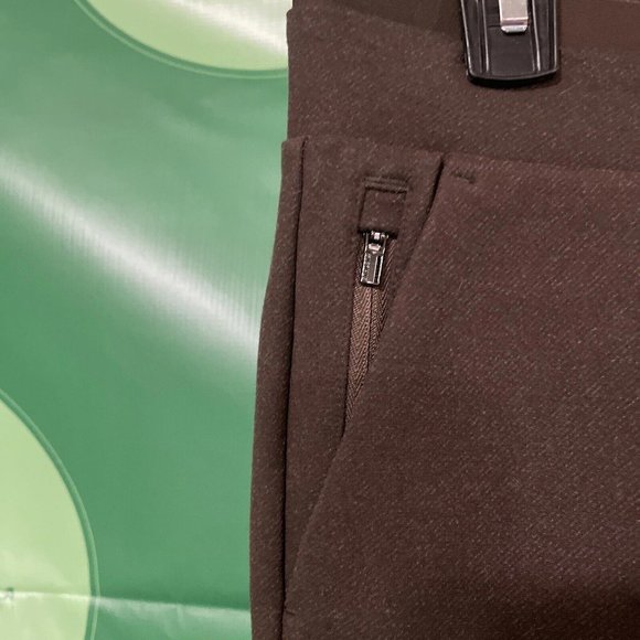 ATHLETA VENICE Heathered pintuck PANTS in DARK BROWN sz SMALL - NWT  retail $119 - Picture 7 of 14